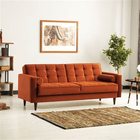 Orange Sleeper Sofa